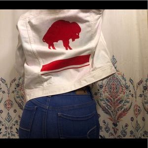BUFFALO BILLS hand painted Jean jacket!